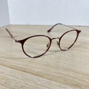 Ray-Ban RB6378 3070 Eyeglasses Red Frames Only READ DESC 49-21-145